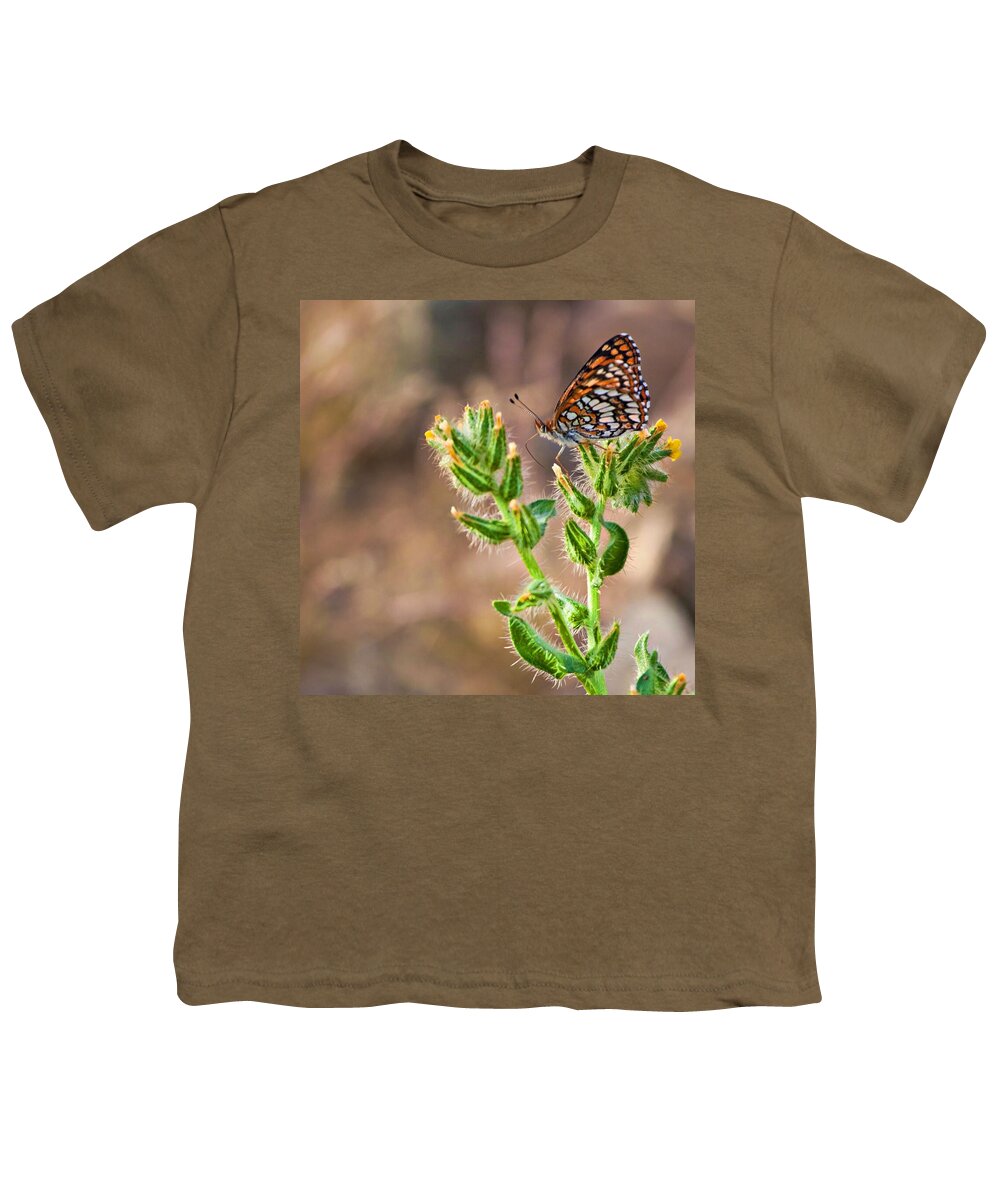 Butterfly Youth T-Shirt featuring the photograph Desert spring life by Tatiana Travelways