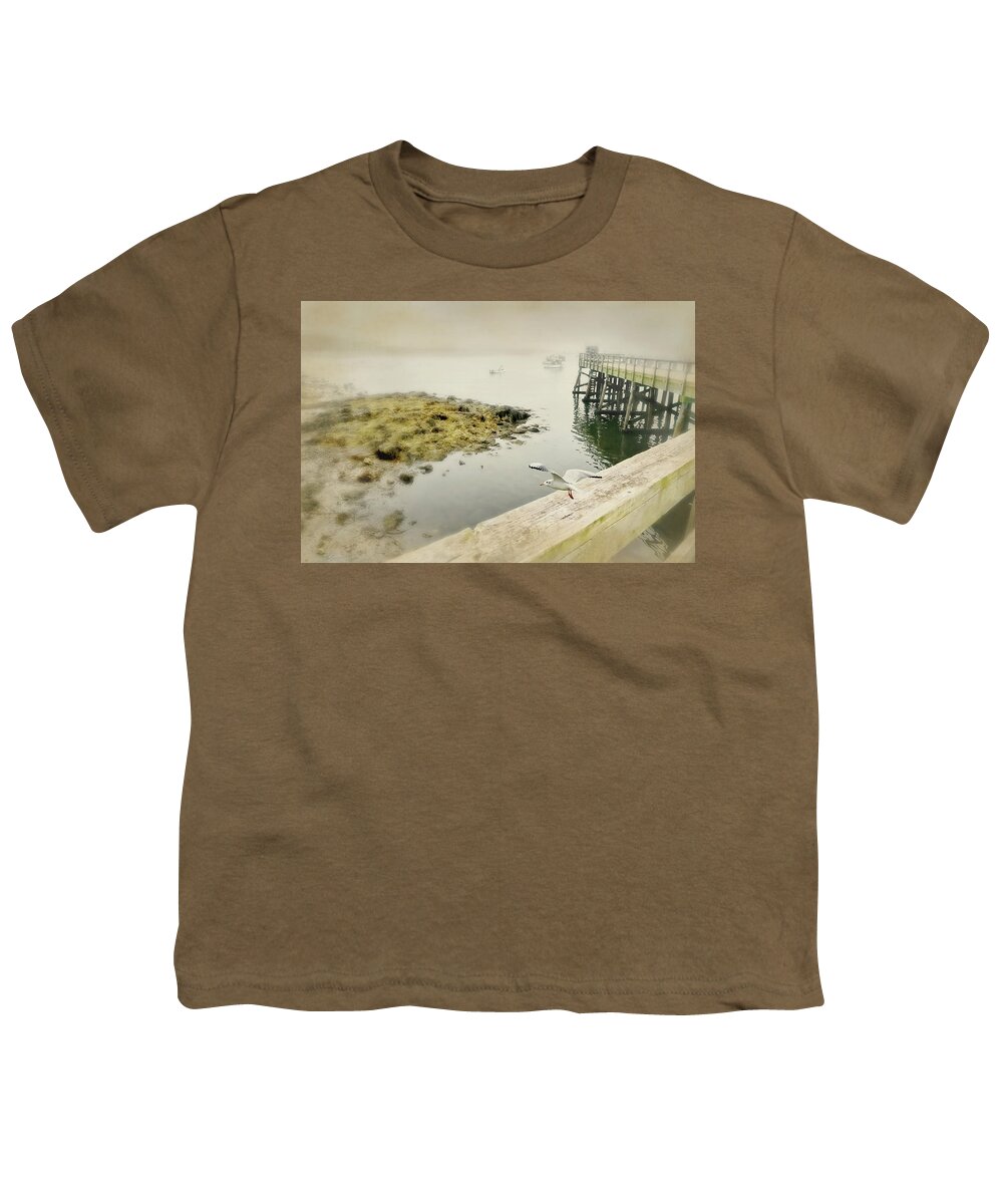 Kennebunkport Maine Youth T-Shirt featuring the photograph Dockside by Diana Angstadt