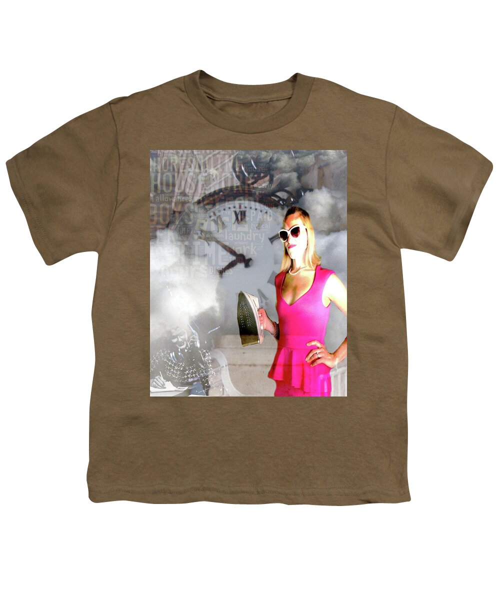 Women Youth T-Shirt featuring the photograph Domestic Considerations Drama by Ann Tracy