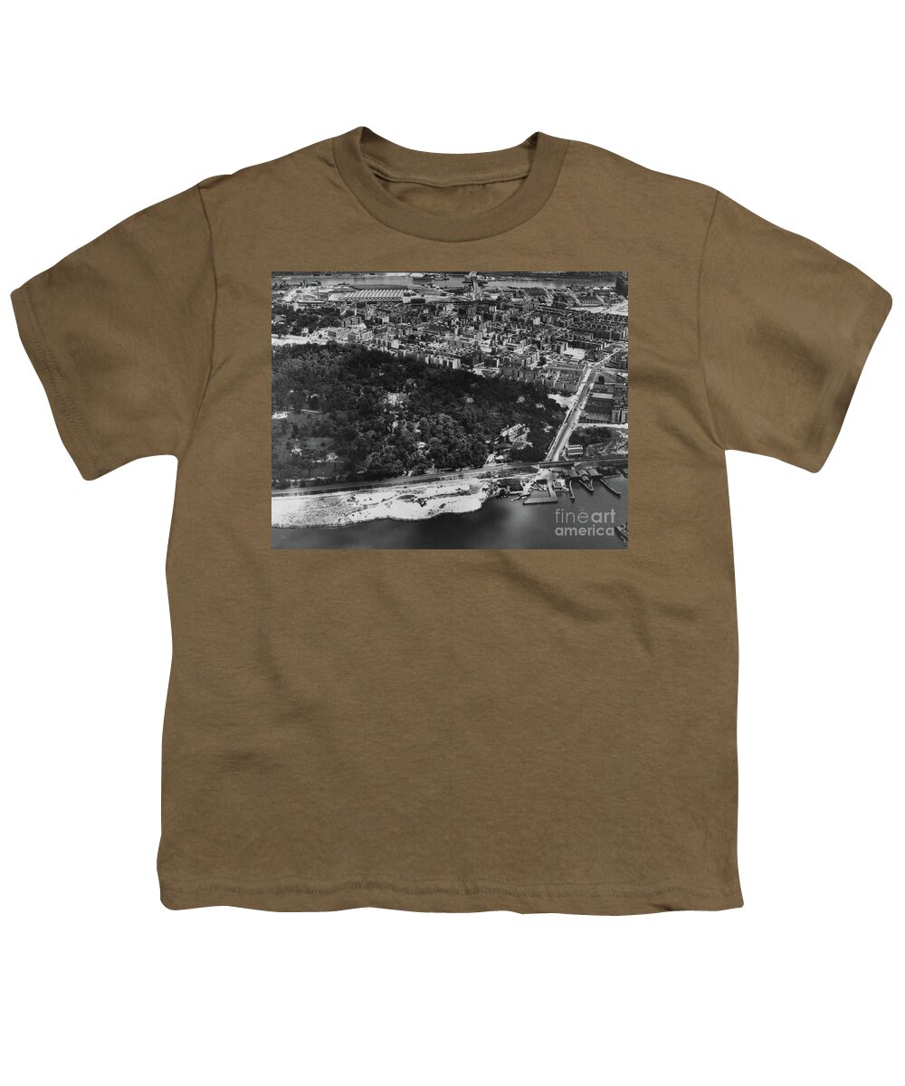 Inwood Youth T-Shirt featuring the photograph Dyckman Street Ferry, 1935 by Cole Thompson