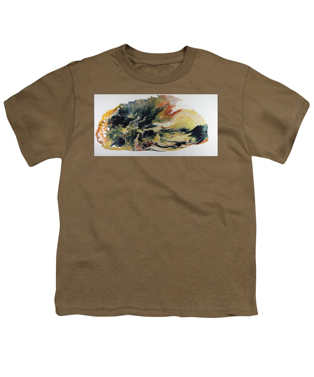 Abstract Youth T-Shirt featuring the painting Elemental 1 by Madeleine Arnett