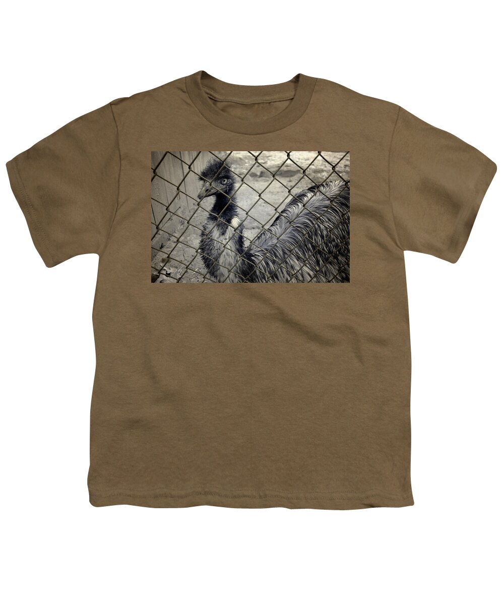 Emu Youth T-Shirt featuring the photograph Emu at the Zoo by Luke Moore
