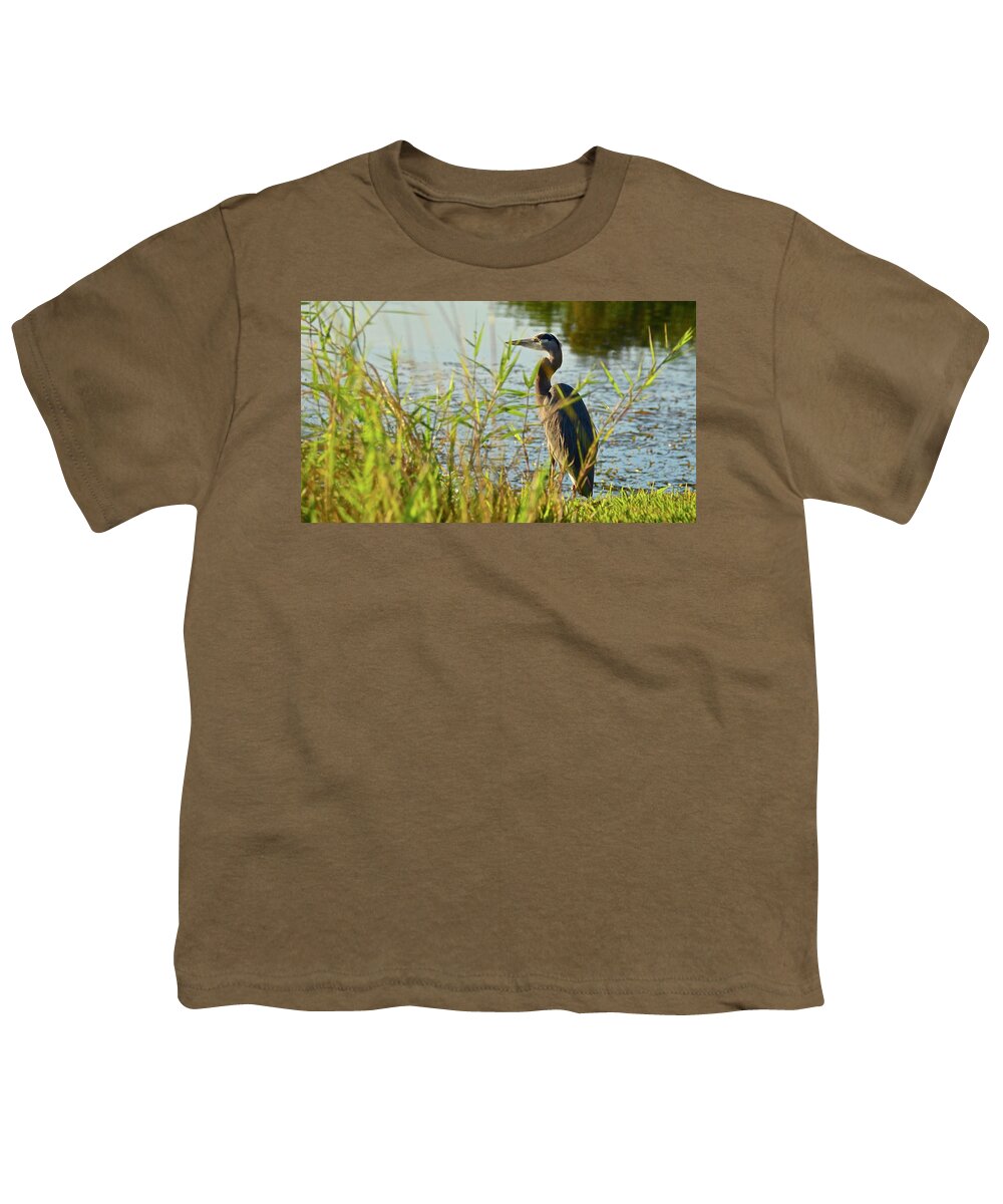 Sunshine Youth T-Shirt featuring the photograph Enjoying the Last Rays of the Day by Carol Bradley
