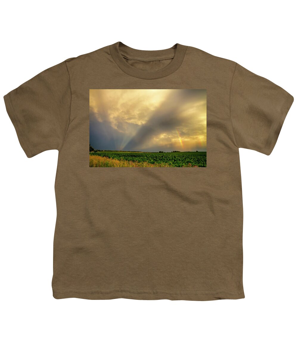 Agriculture Youth T-Shirt featuring the photograph Farmers Weather Optics by James BO Insogna