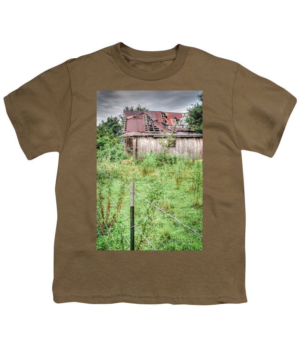 Morgan County Youth T-Shirt featuring the photograph Fenced Off by Al Griffin