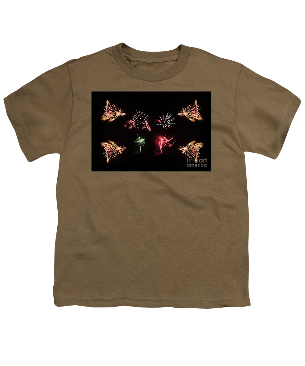 Fireworks Youth T-Shirt featuring the photograph Firework Frenzy by Steve Purnell
