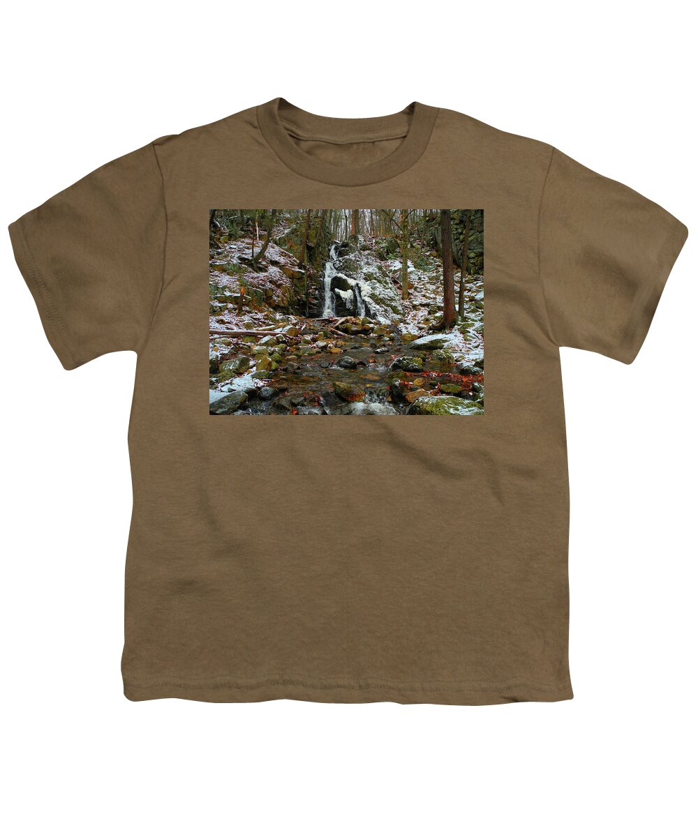 Fitzgerald Falls Is Along The Appalachian Trail 6 Youth T-Shirt featuring the photograph Fitzgerald Falls is Along the Appalachian Trail 6 by Raymond Salani III