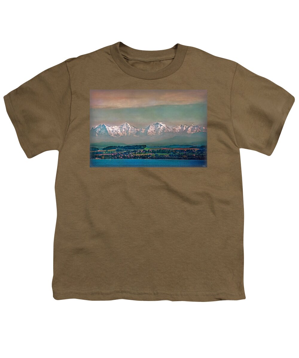 Switzerland Youth T-Shirt featuring the photograph Floating Swiss Alps by Hanny Heim