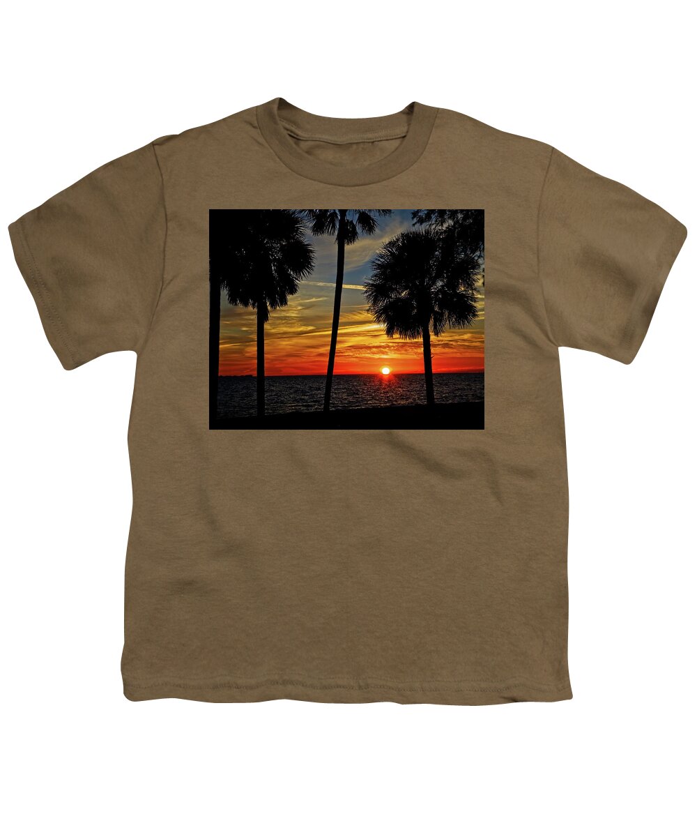 Florida Youth T-Shirt featuring the photograph Florida Gulf Sunset by Ronald Lutz