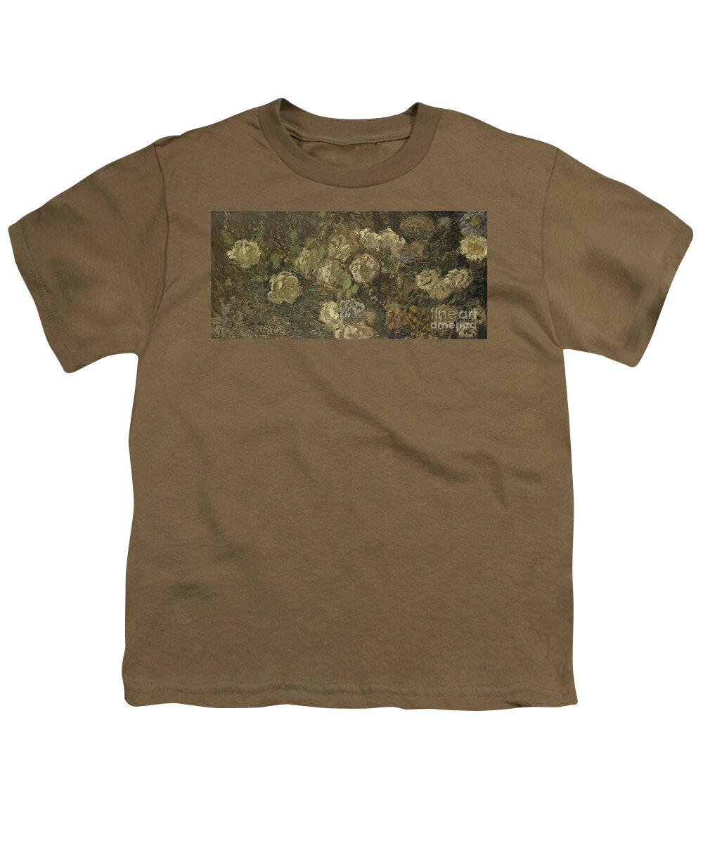 Flowers Youth T-Shirt featuring the painting Flowers by Claude Monet