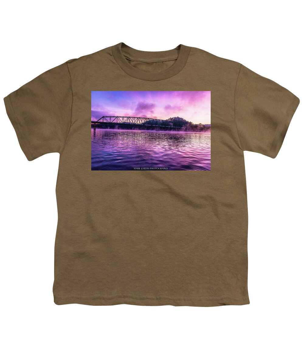 Fog Youth T-Shirt featuring the photograph Foggy South Holston by Mark Joseph