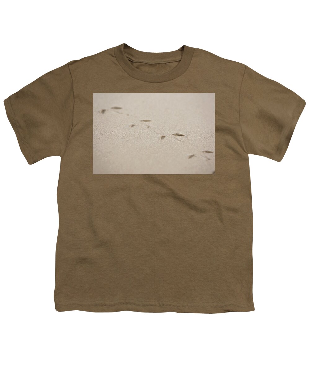 Sand Youth T-Shirt featuring the photograph Foot prints in the sand by Jason Hughes
