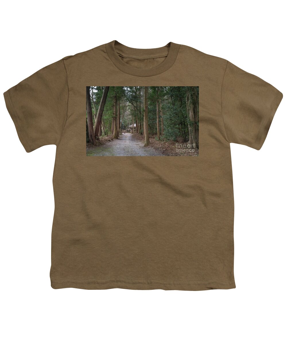 Shrine Youth T-Shirt featuring the photograph Forrest Shrine, Japan by Perry Rodriguez