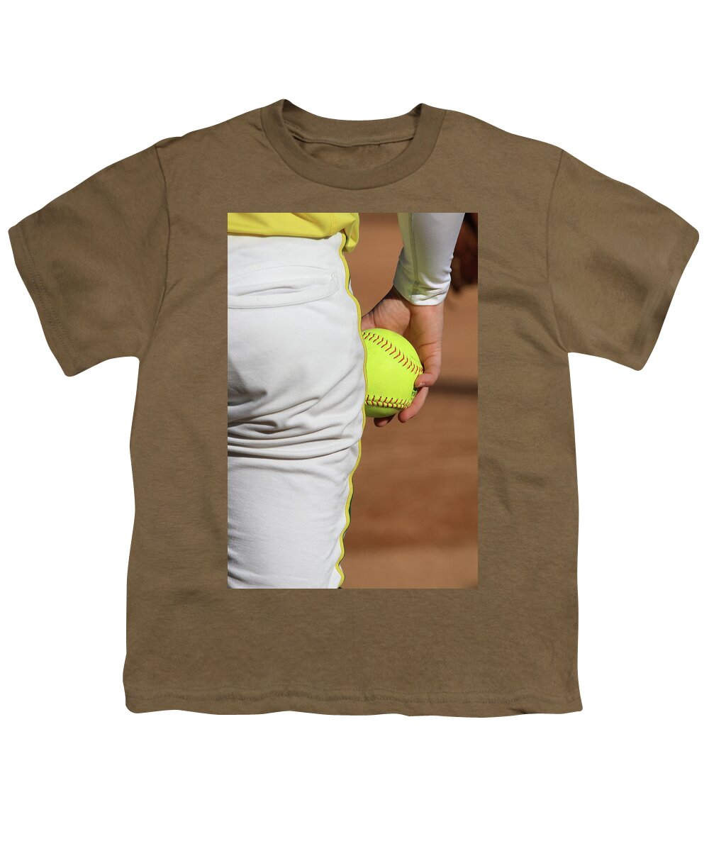 Softball Youth T-Shirt featuring the photograph Four Seam by Laddie Halupa