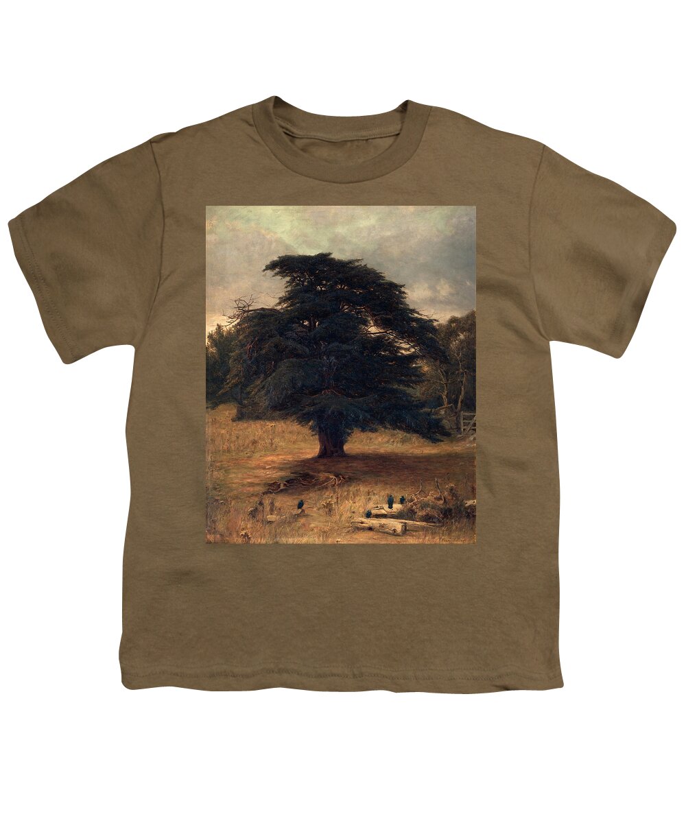 Frank Walton United Kingdom 1840-1928 Peace At The Last Youth T-Shirt featuring the painting Frank Walton United Kingdom by MotionAge Designs