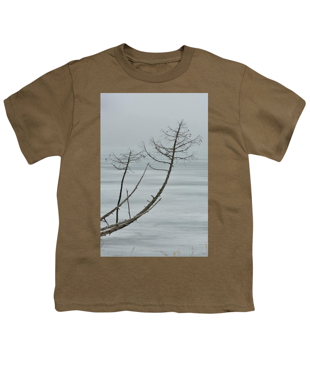 Fog Youth T-Shirt featuring the photograph Frozen Silhouette 9154 by Michael Peychich