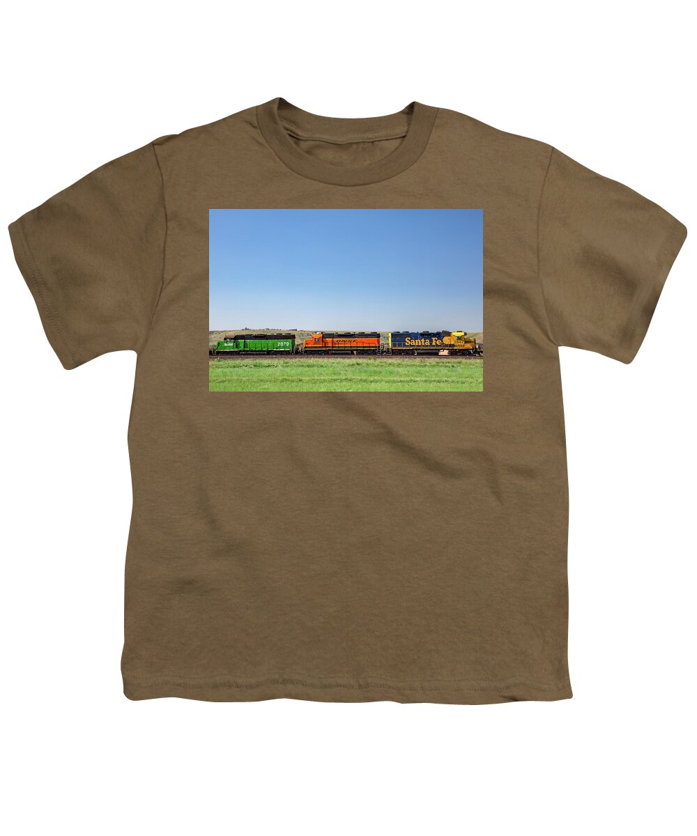 Bnsf Youth T-Shirt featuring the photograph Generations by Todd Klassy