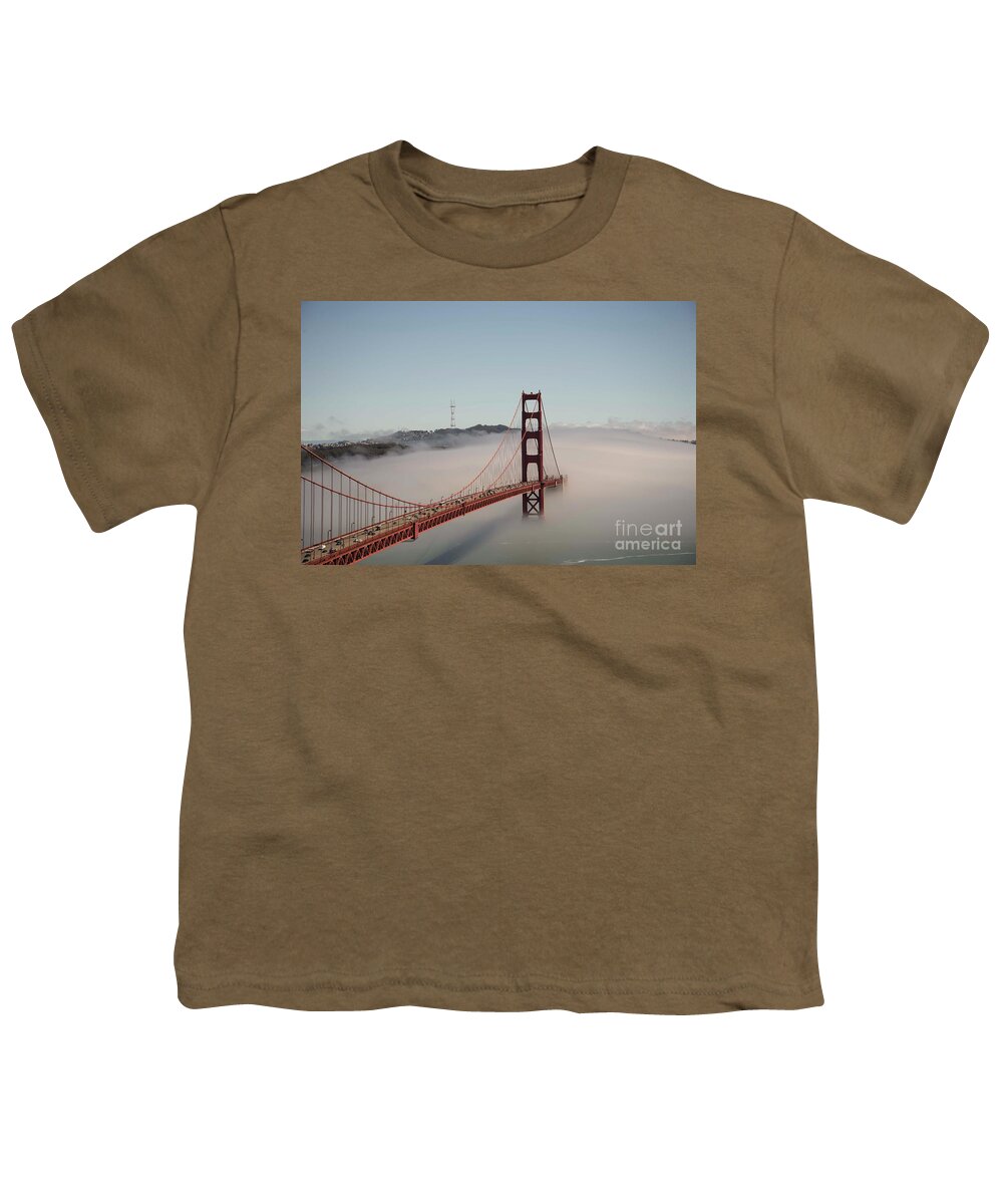 Golden Gate Bridge Youth T-Shirt featuring the photograph Golden Gate Bridge by David Bearden