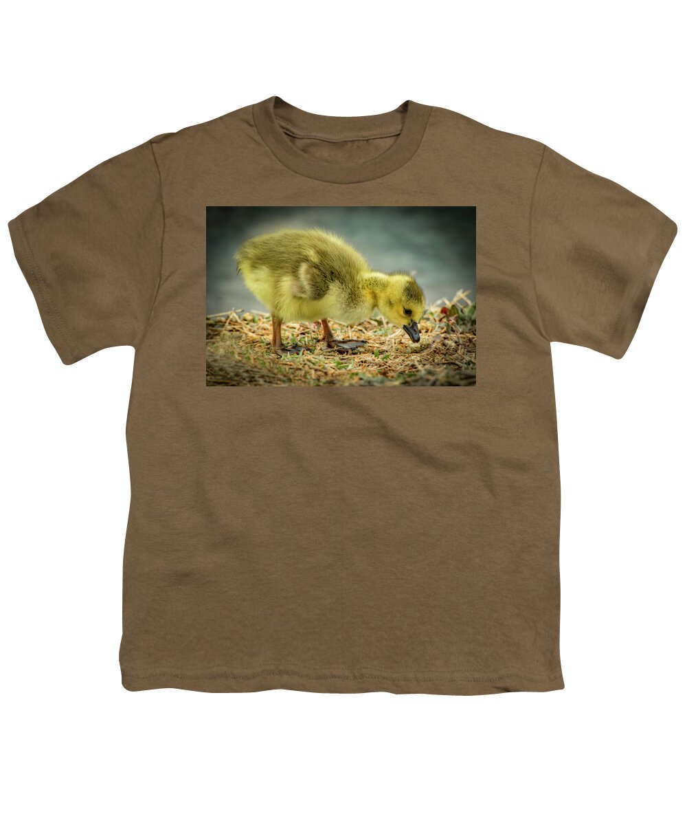 Goose Youth T-Shirt featuring the photograph Goose Baby by Ray Congrove
