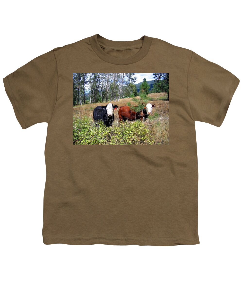 #livestock Youth T-Shirt featuring the photograph Hillside Buddies by Will Borden