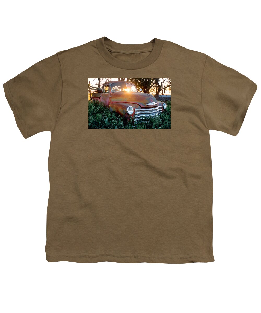 1954 Truck Youth T-Shirt featuring the photograph Homestead Truck by Jerry McElroy