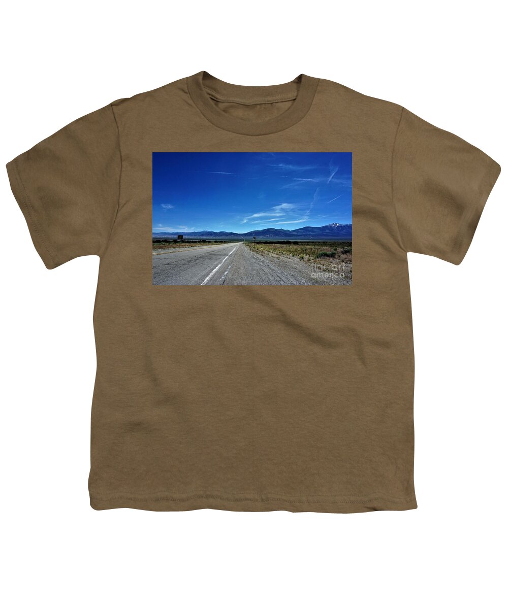 Nevada Youth T-Shirt featuring the photograph HWY 50, Nevada by Merle Grenz