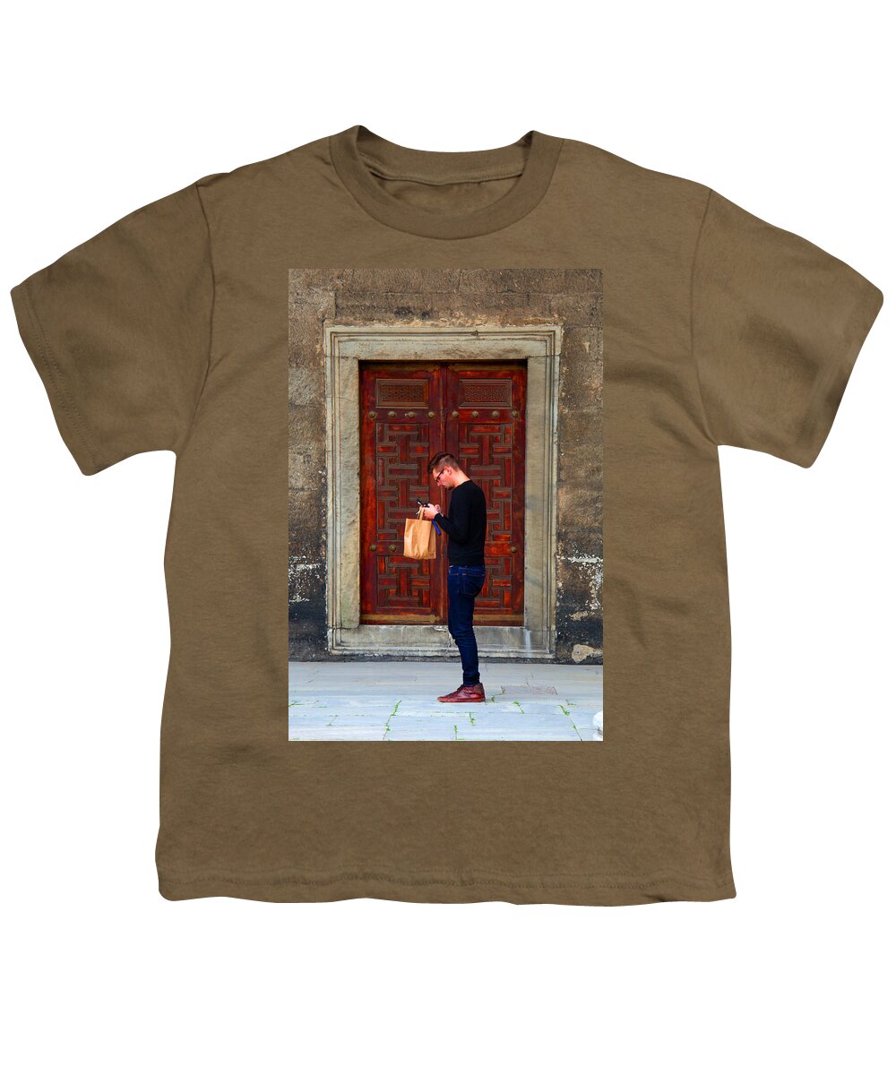 Istanbul Youth T-Shirt featuring the photograph I'd Better Move On A Bit by Jez C Self