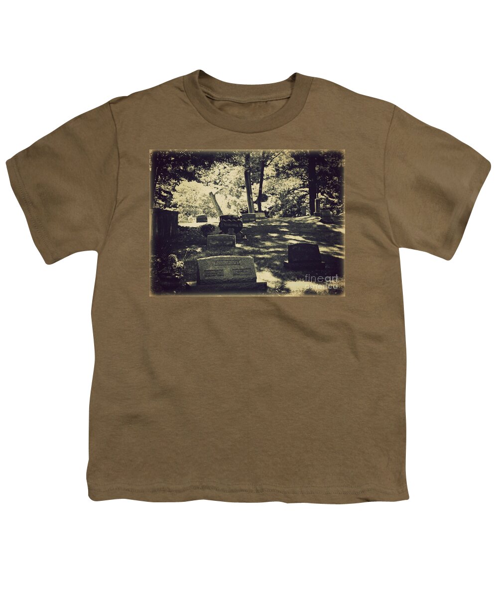 Cemetery Youth T-Shirt featuring the photograph I'll Sleep When I'm Dead by Scott Ward