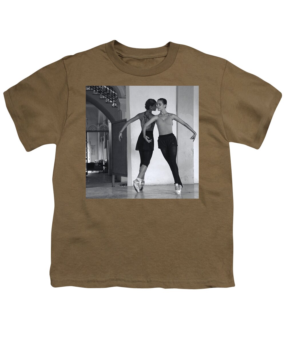 Cuba Youth T-Shirt featuring the photograph In Sync by Mary Buck