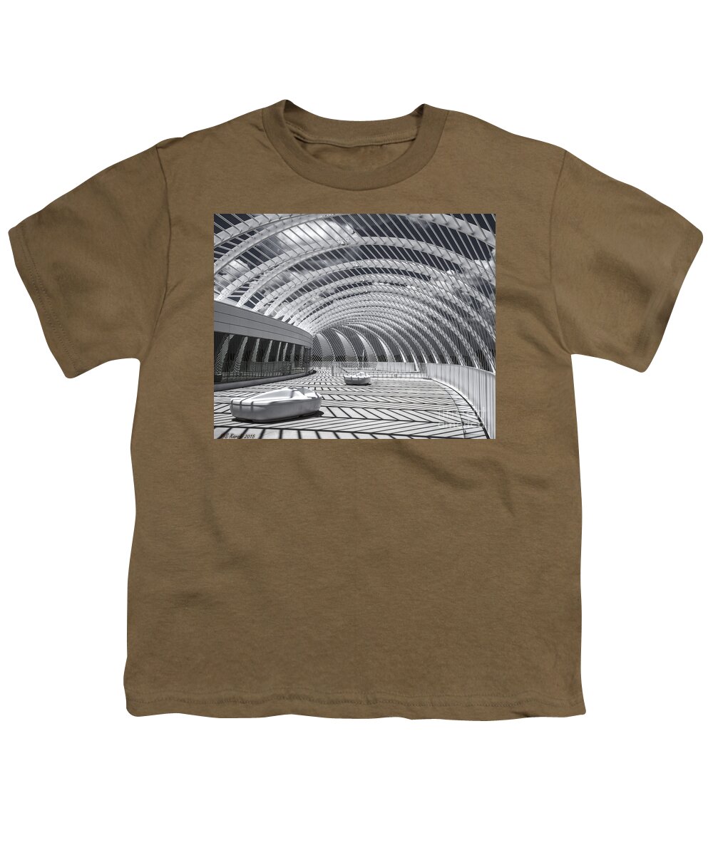 Florida Poly Tech University Youth T-Shirt featuring the photograph Intersecting Lines by Sue Karski