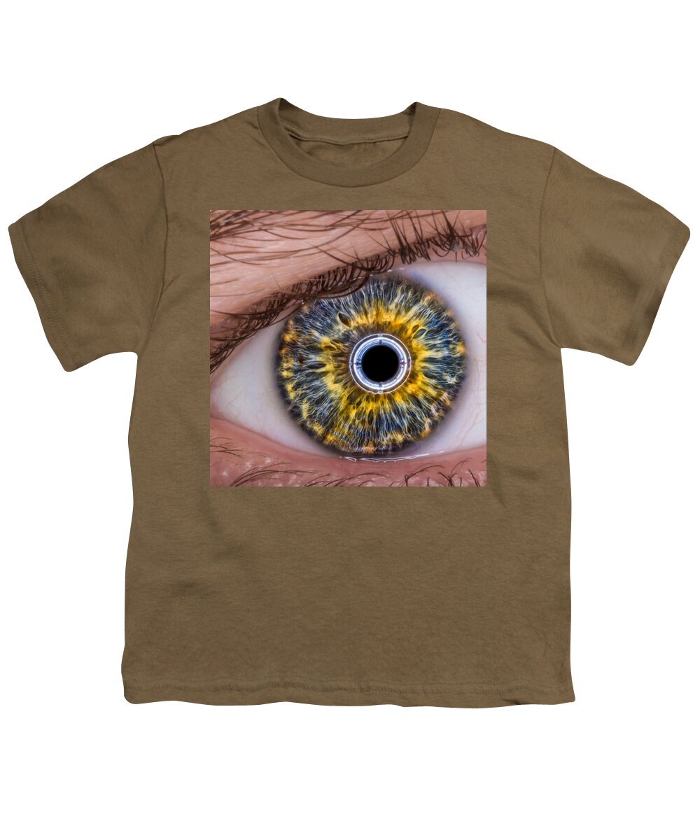 Eye Youth T-Shirt featuring the photograph iRobot Eye v2.o by TC Morgan