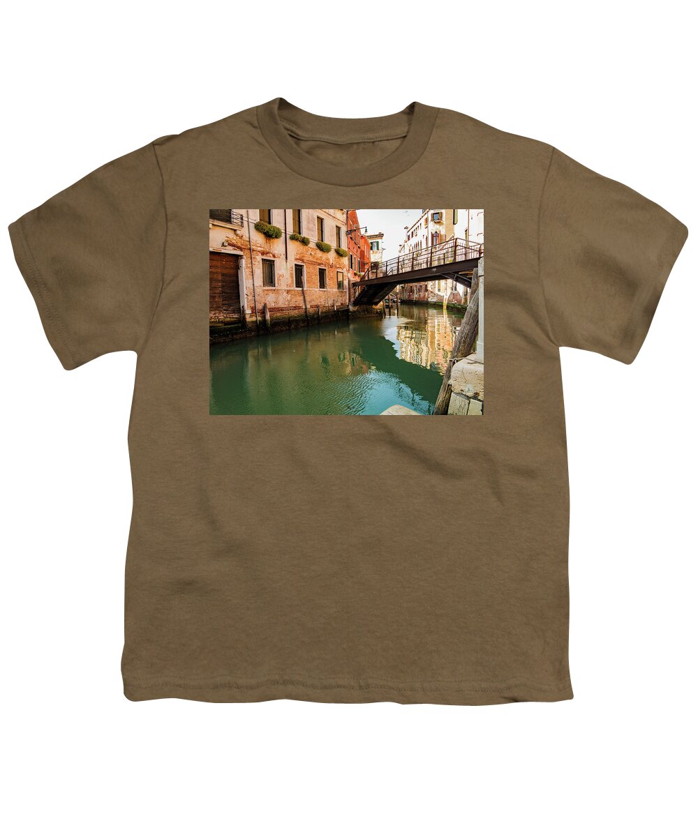 Images Of Venice Youth T-Shirt featuring the photograph Iron Bridge, Venice by Ed James