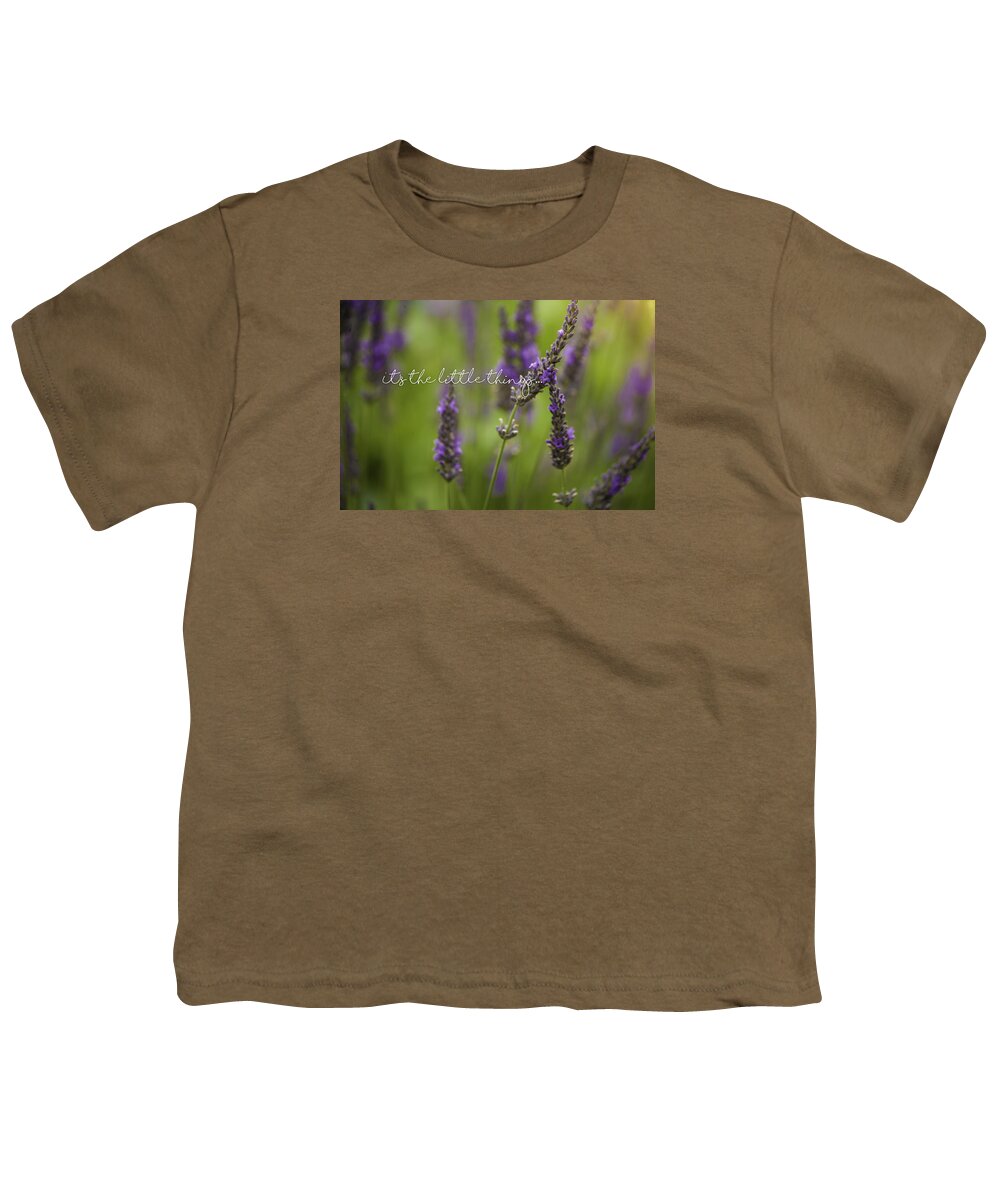 Little Things Youth T-Shirt featuring the photograph It's the Little Things by Bonnie Bruno