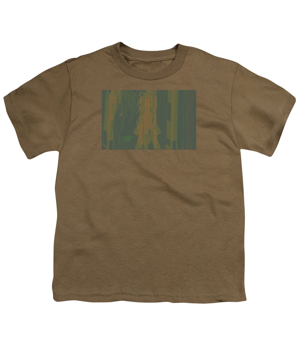 Jungle Youth T-Shirt featuring the digital art Jungle Stripe by Kevin McLaughlin