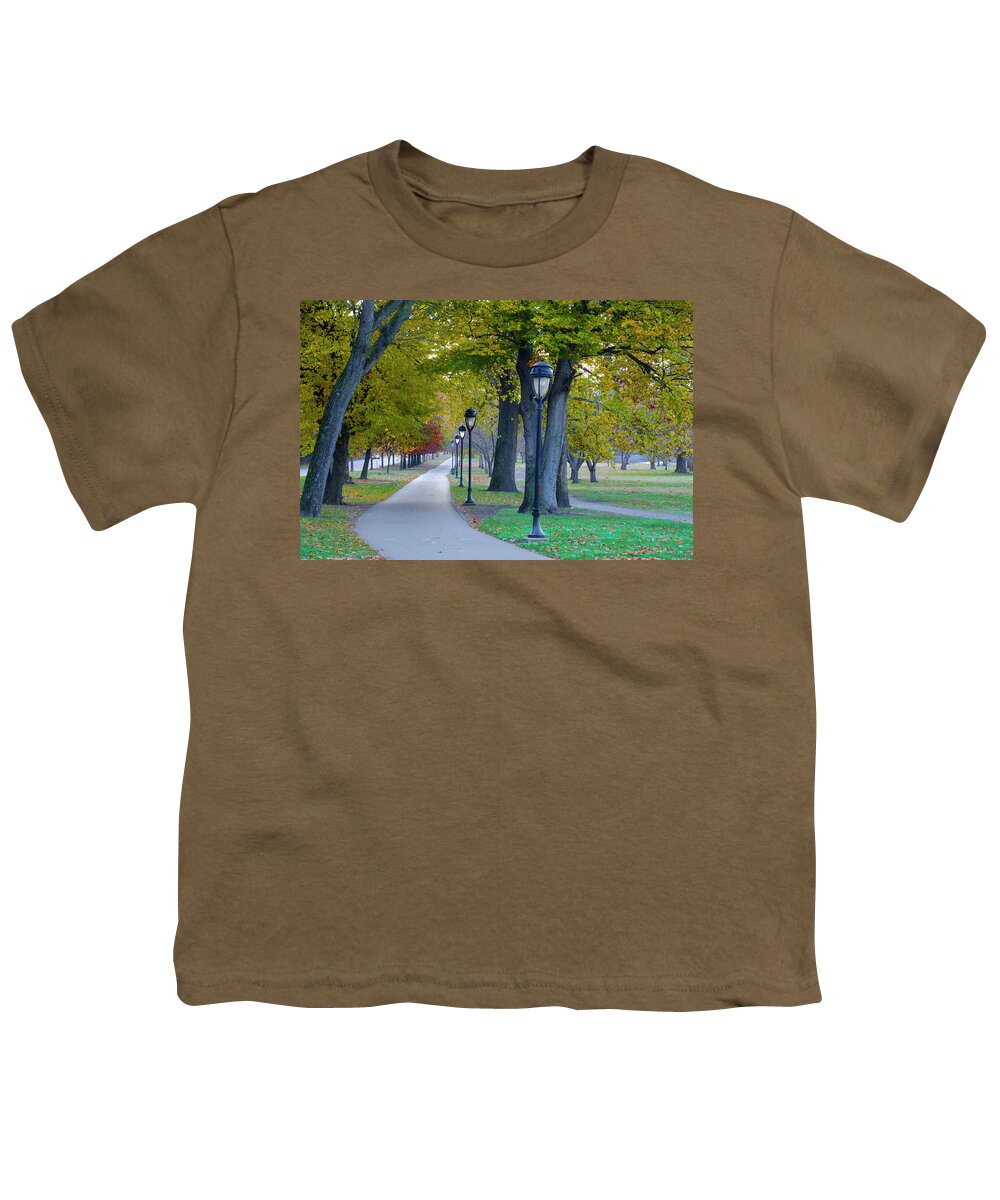 Bike Youth T-Shirt featuring the photograph Kelly Drive in Autumn by Bill Cannon