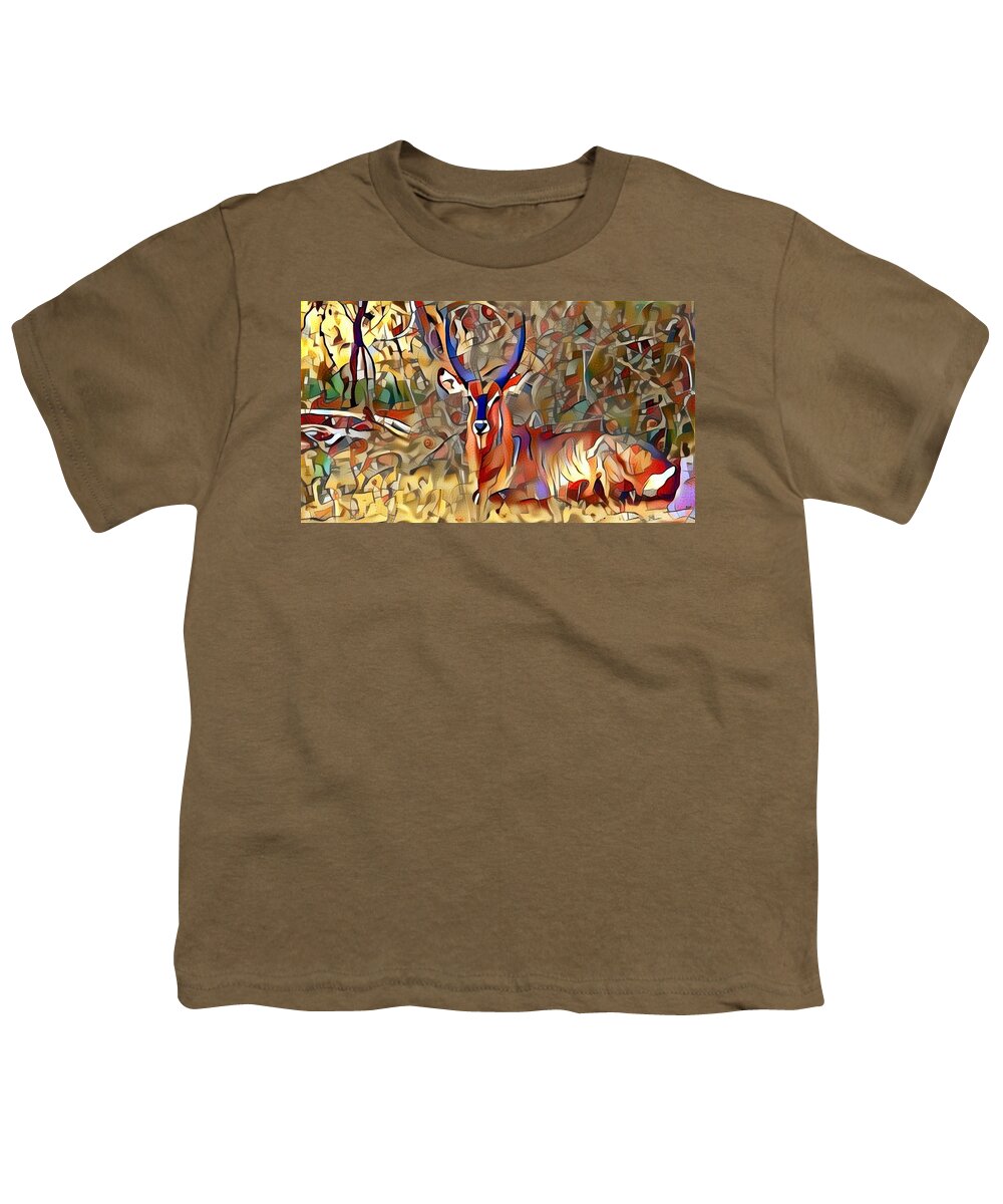 Kudu Youth T-Shirt featuring the photograph Kudu by Gini Moore