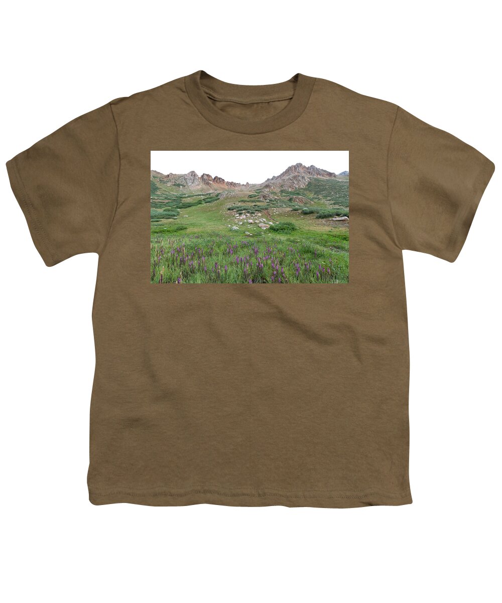 La Plata Youth T-Shirt featuring the photograph La Plata Peak by Cascade Colors