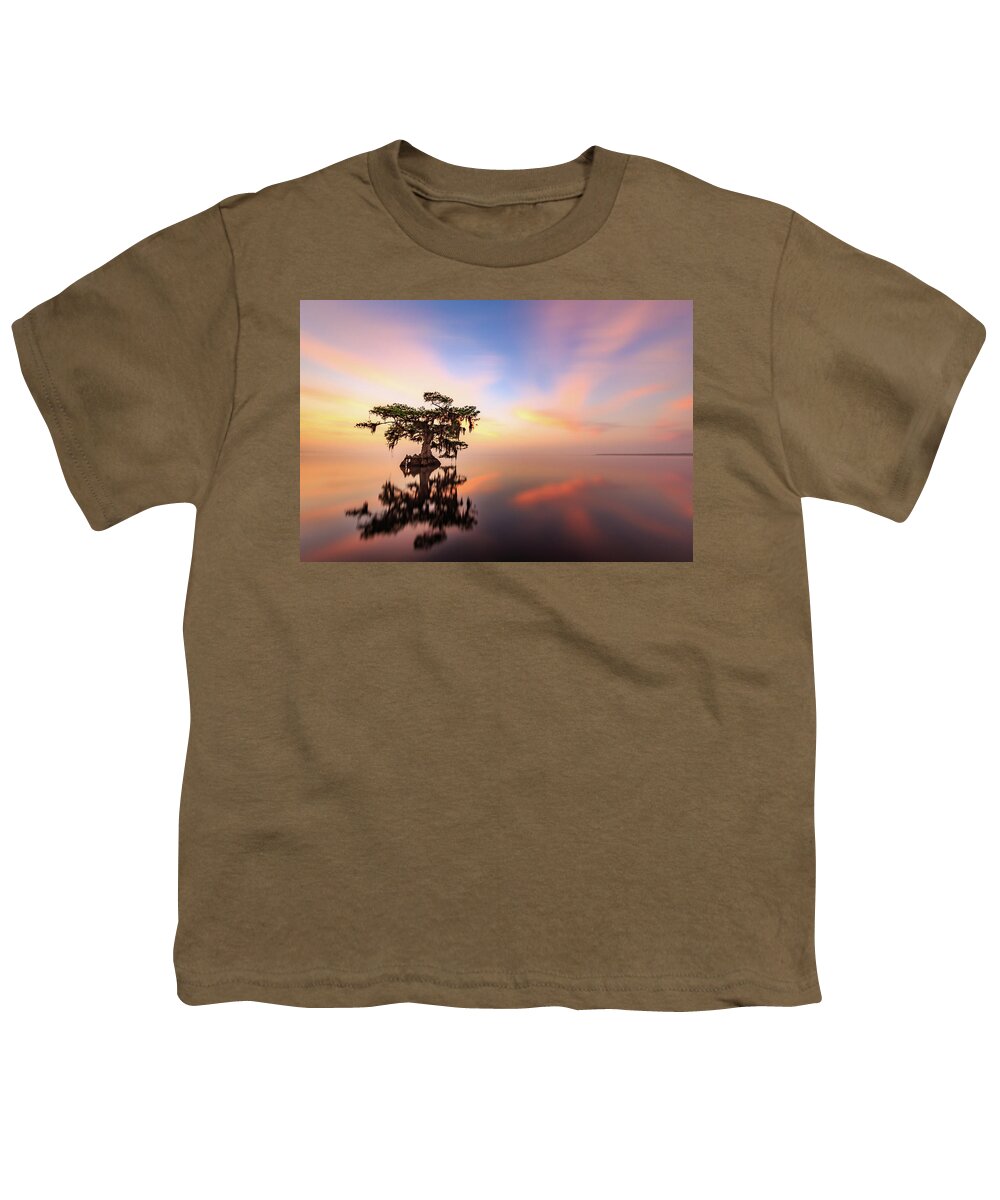 Blue Cypress Lake Youth T-Shirt featuring the photograph Lake Sunrise by Stefan Mazzola