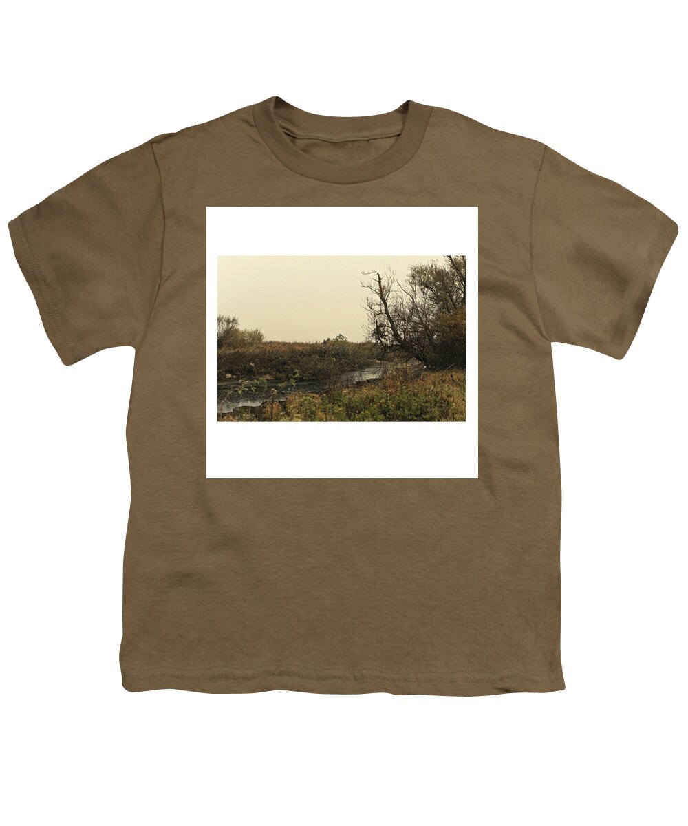Stausee Youth T-Shirt featuring the photograph #landscape #stausee #mothernature #tree by Mandy Tabatt