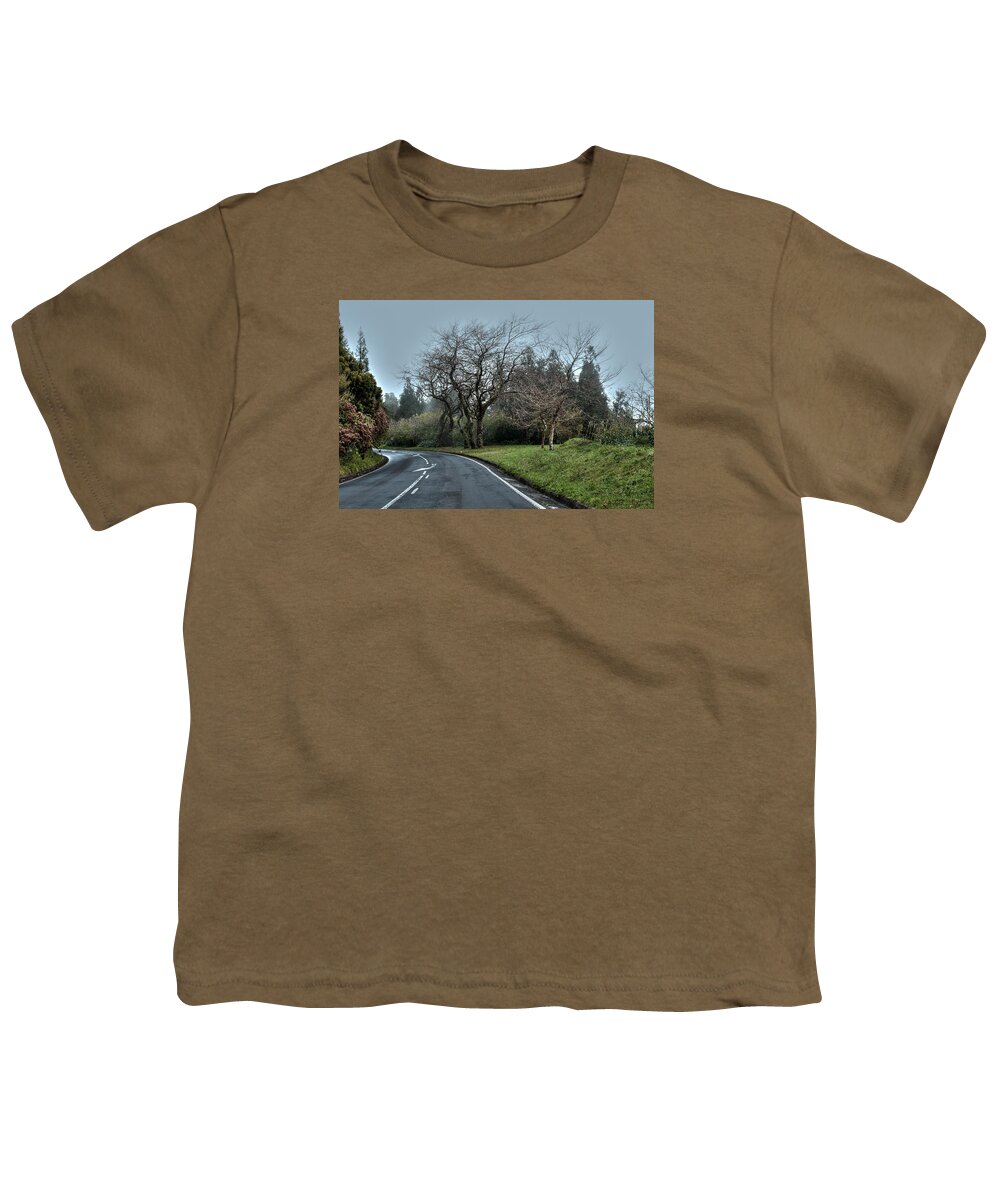 Acores Youth T-Shirt featuring the photograph Landscapes-49 by Joseph Amaral