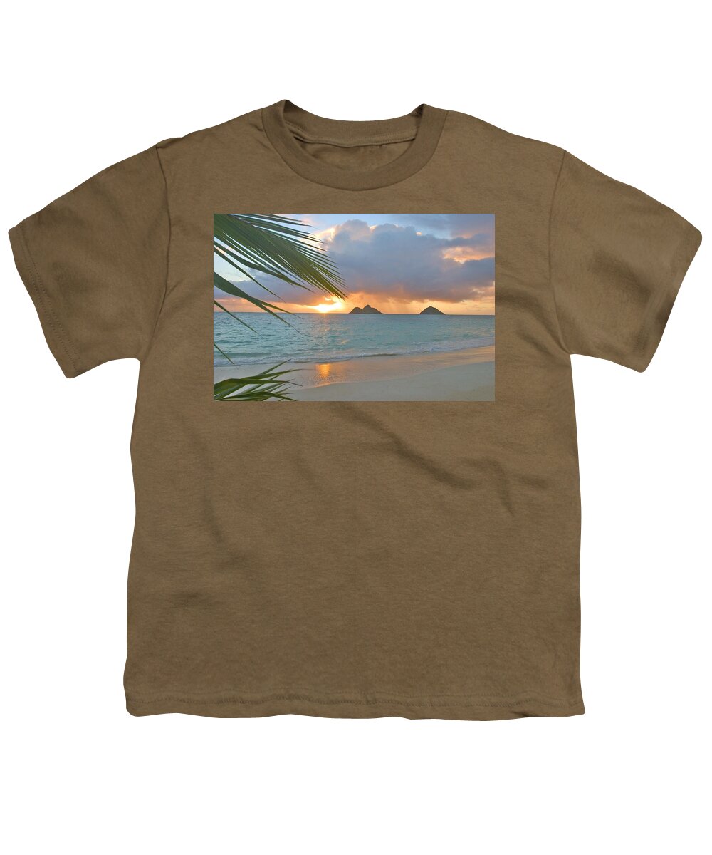 Beach Youth T-Shirt featuring the photograph Lanikai Sunrise by Tomas del Amo - Printscapes