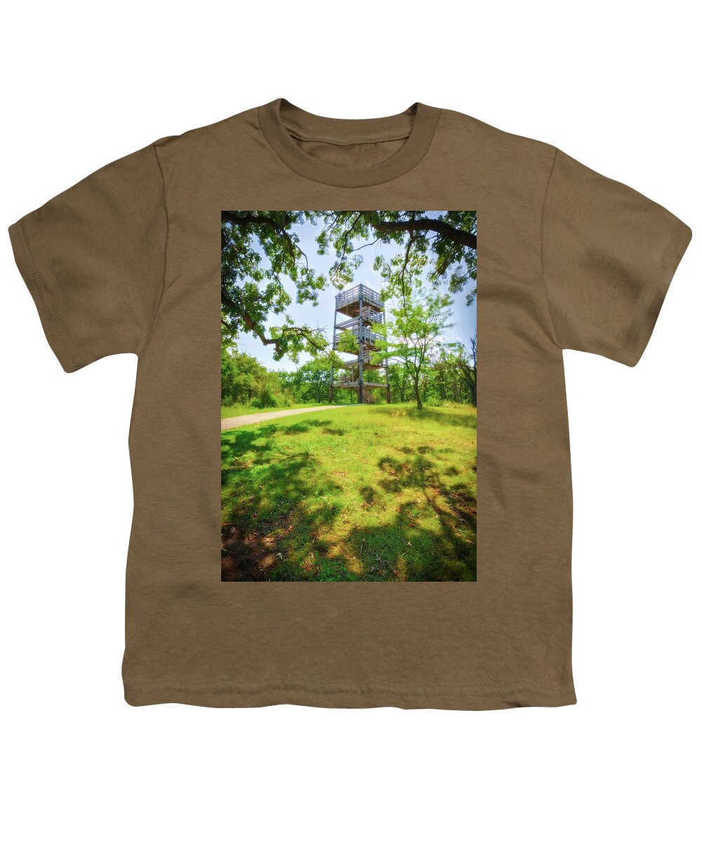 Jennifer Rondinelli Reilly Youth T-Shirt featuring the photograph Lapham Peak's Wooden Observation Tower #3 by Jennifer Rondinelli Reilly - Fine Art Photography
