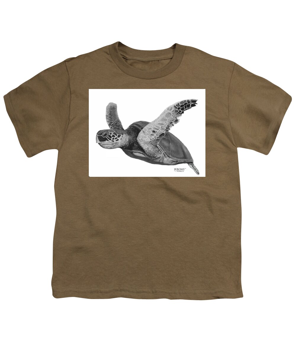 Stingray Youth T-Shirt featuring the painting Las Tortugas 4 by Jerome Wilson