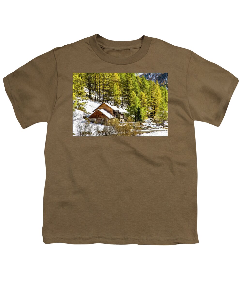 House Youth T-Shirt featuring the photograph Le Jadis - French Alps by Paul MAURICE