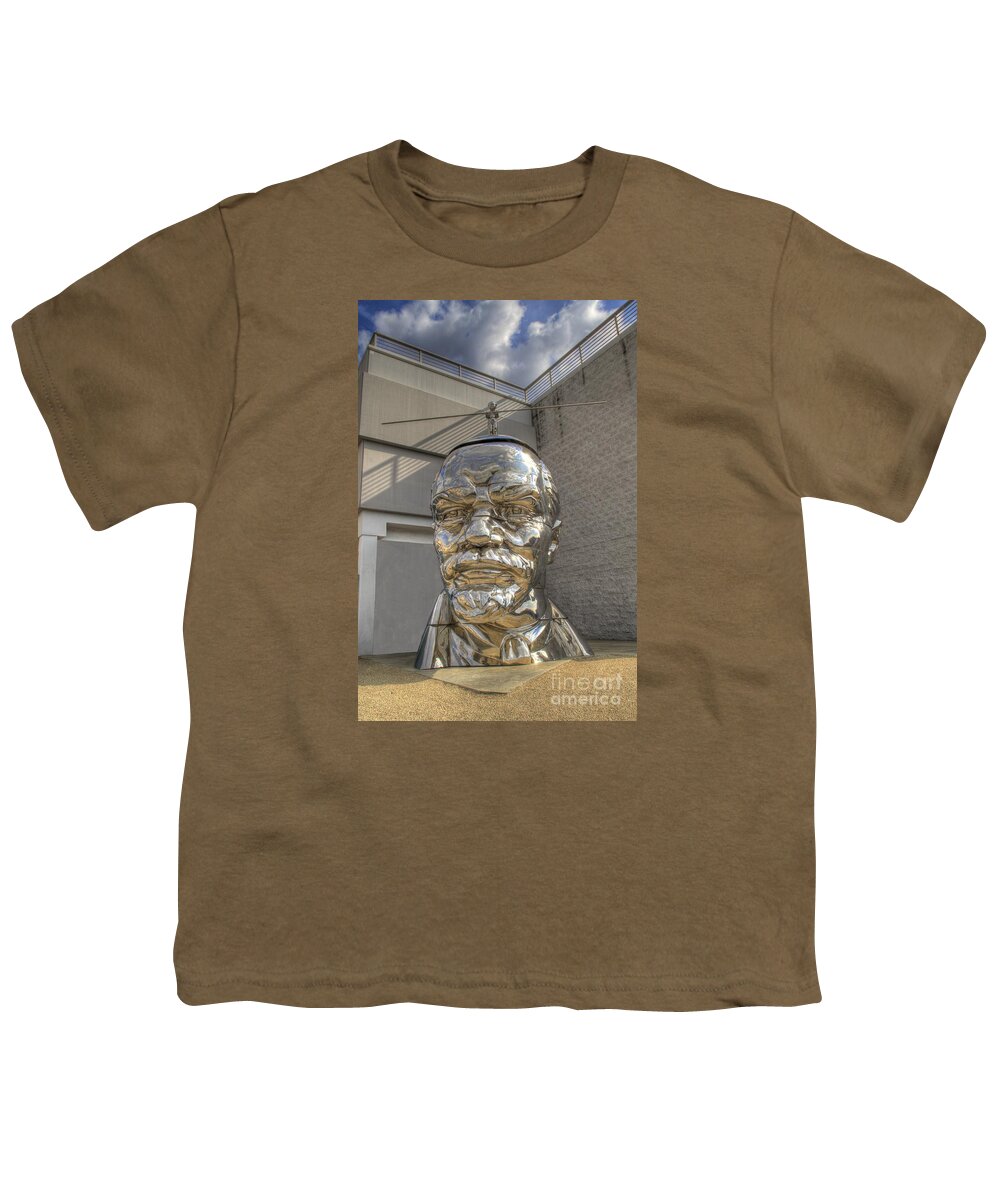 Hdr Photos Youth T-Shirt featuring the photograph Lenin on La Brea by Mathias 