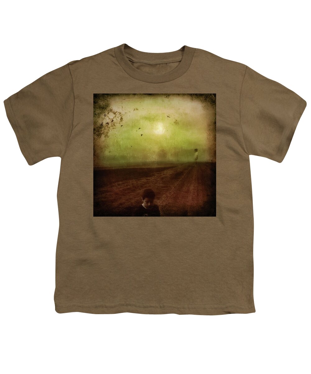 Digital Art Youth T-Shirt featuring the digital art Letting Go by Melissa D Johnston