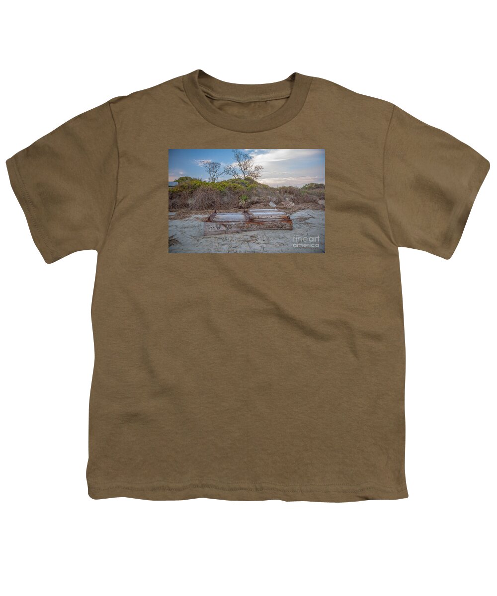 Sunset Youth T-Shirt featuring the photograph High Tide Treasure by Dale Powell