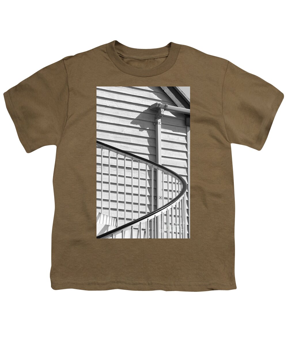 Black And White Youth T-Shirt featuring the photograph Lines and curves by Colin Rayner