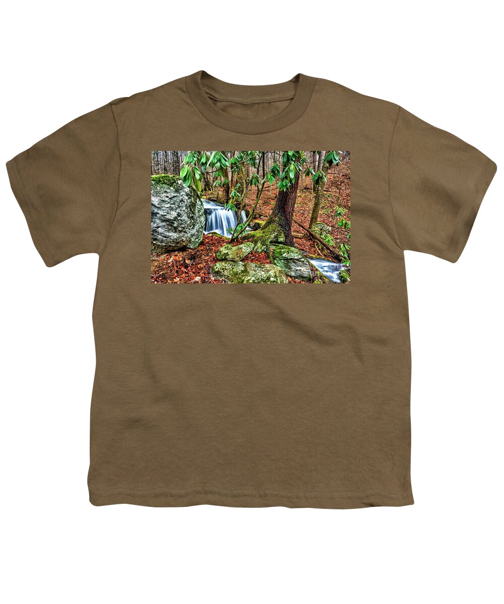 Little Laurel Branch Youth T-Shirt featuring the photograph Little Laurel Branch by Thomas R Fletcher