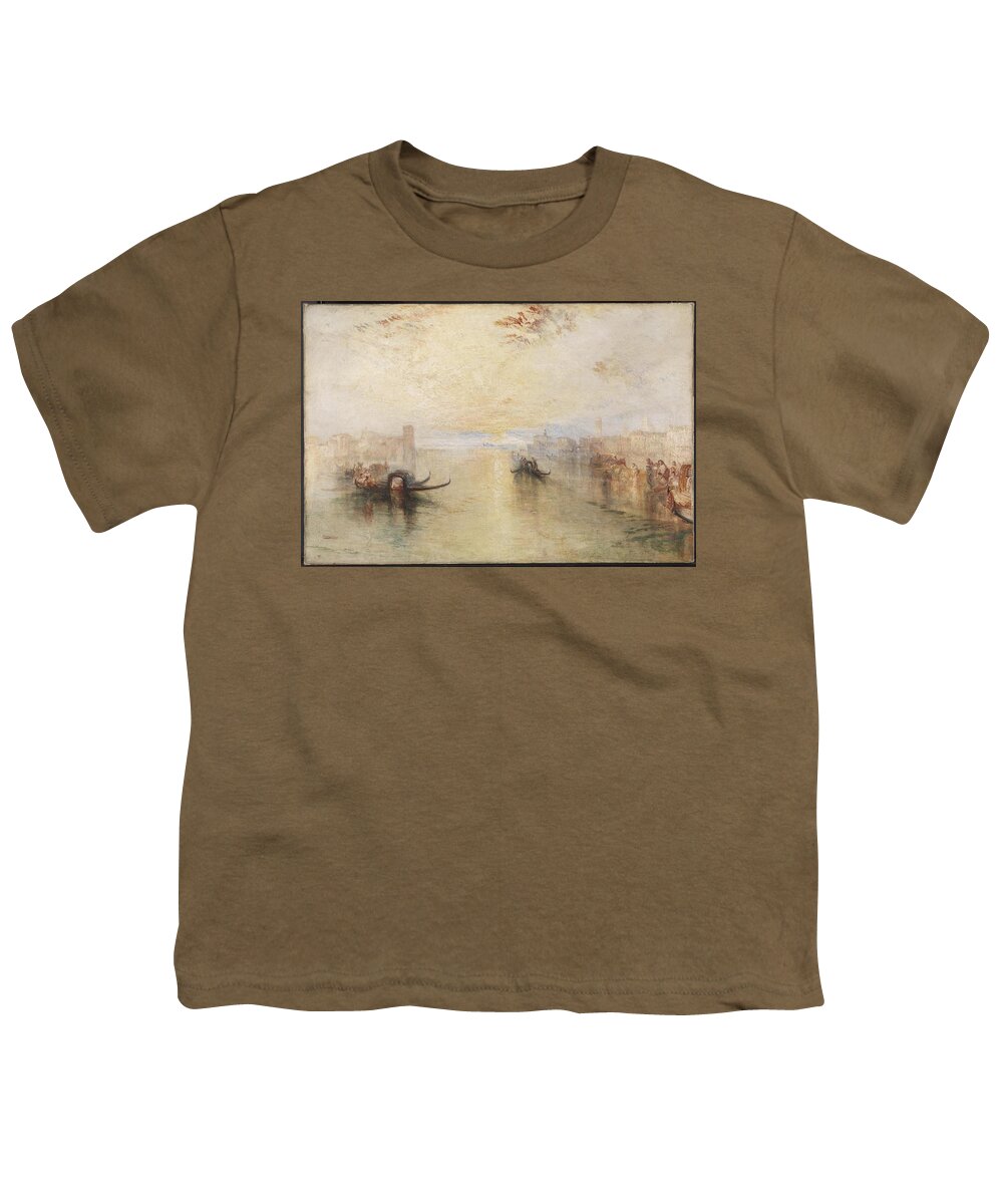 Joseph Mallord William Turner 17751851  St Benedetto Youth T-Shirt featuring the painting Looking towards Fusina by Joseph Mallord